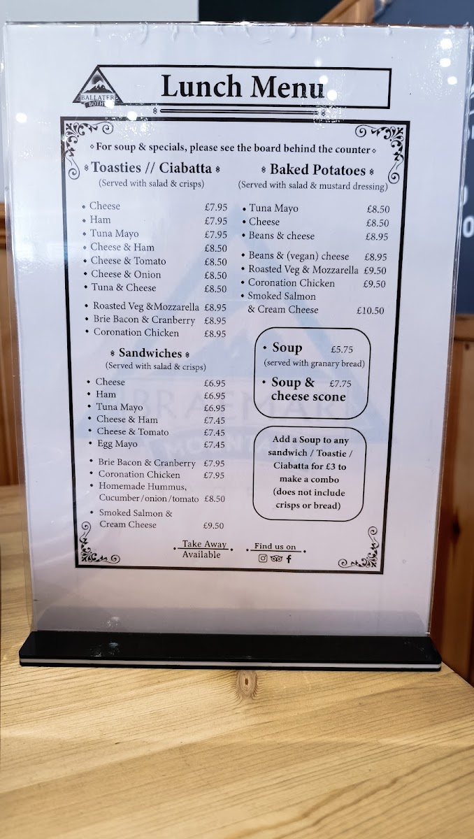 The Bothy Ballater Menu - Image 1