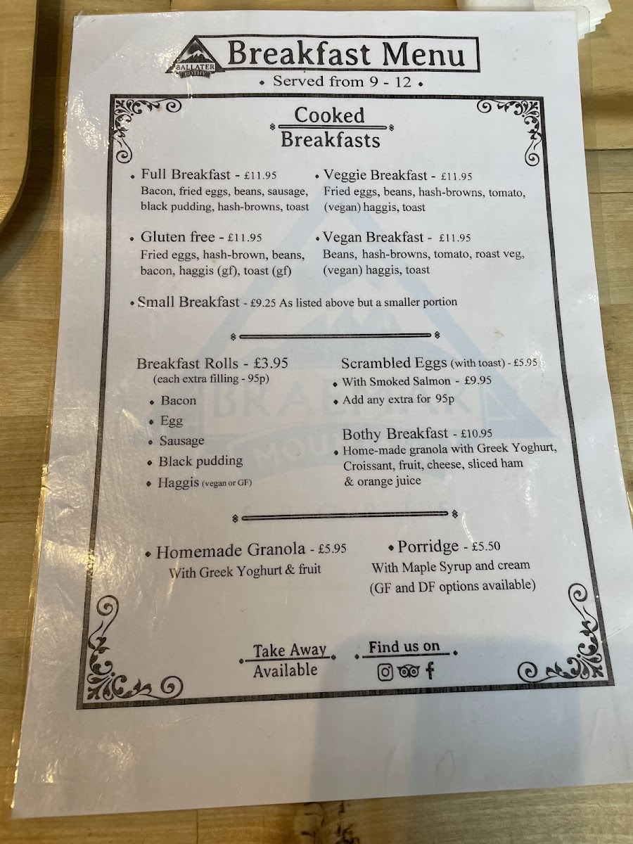 The Bothy Ballater Menu - Image 2